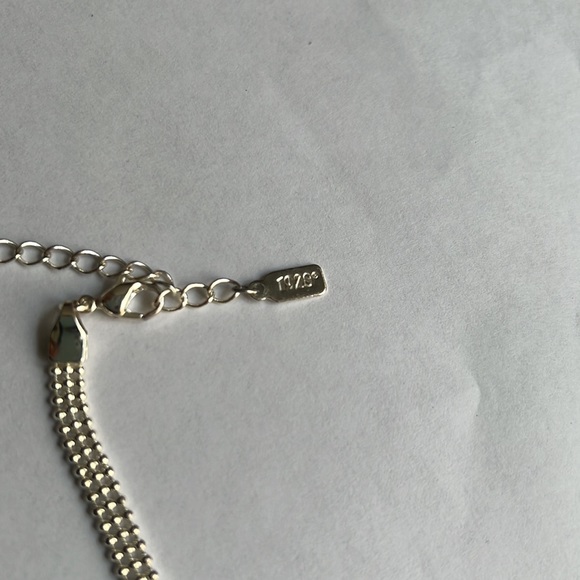 1928 Vintage Timeless Silver Choker Statement Necklace - Picture 3 of 12